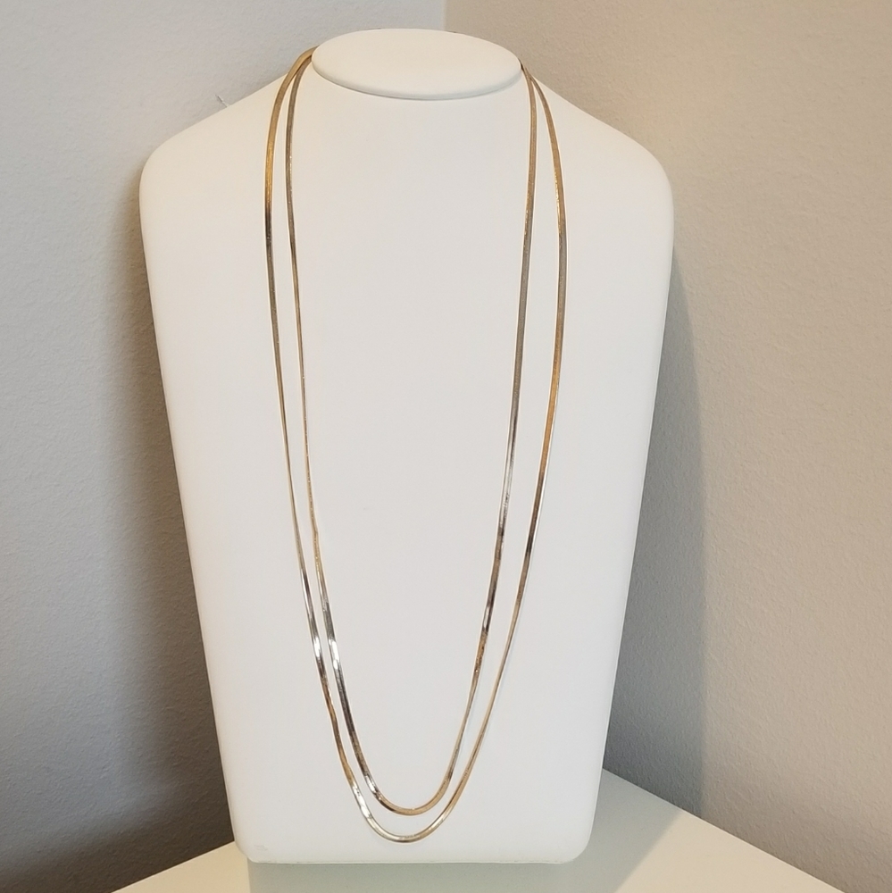THALIA SODI long 2 chained necklace